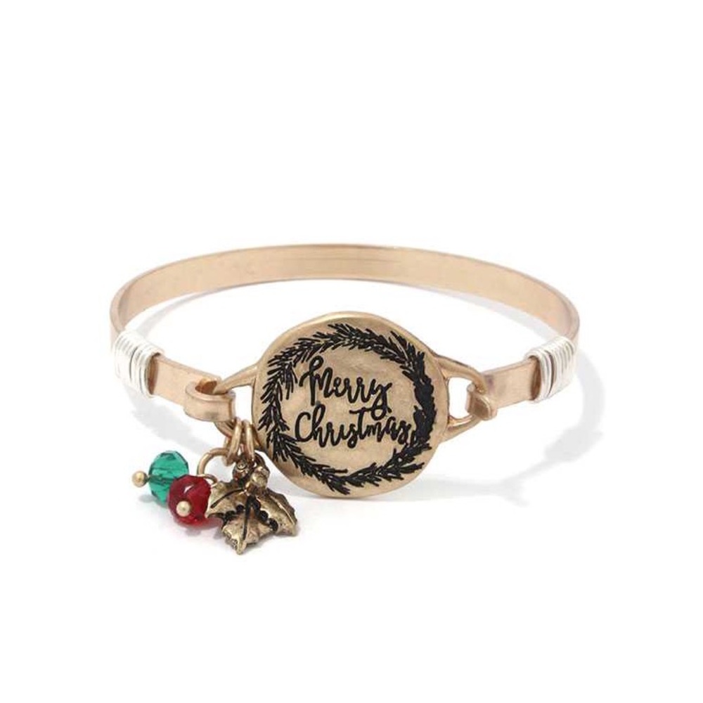 MERRY CHRISTMAS WIRE BRACELET nwt